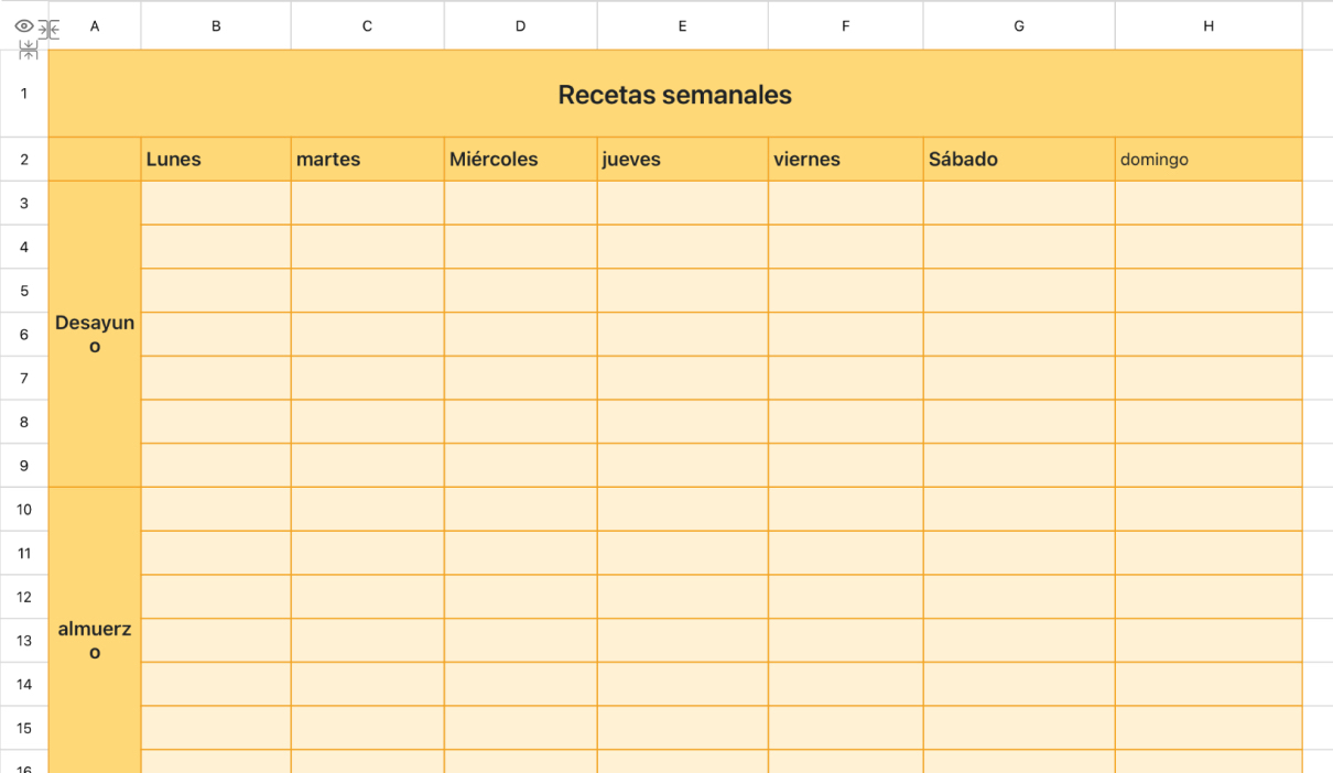 Weekly Menu